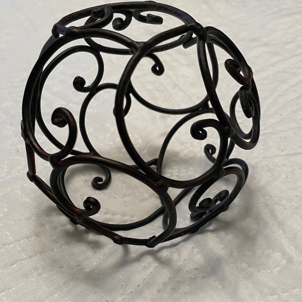 Metal Decorative Sphere Orb Ball Decor Accents 4” Round